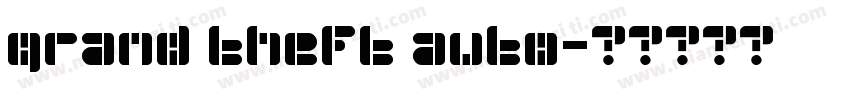 grand theft auto字体转换